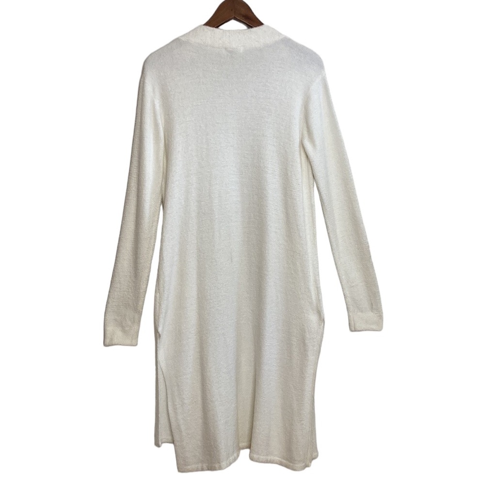 Knix Cozzzy Cardigan Womens Small White Microfibre Open Front Lounge Sweater - Picture 2 of 9